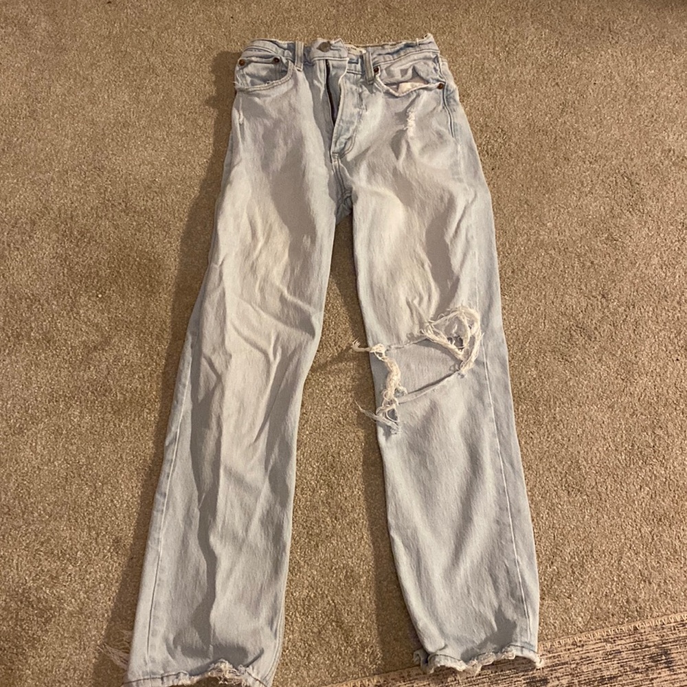 ABERCROMBIE & FITCH JEANS | Size 0 | The ‘90s Straight Ultra High Rise